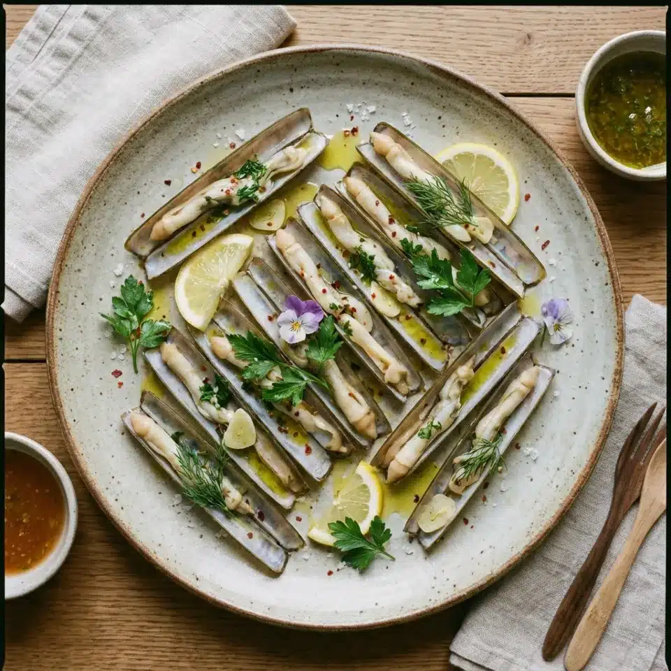 Razor Clams supplied by Keenan Seafood