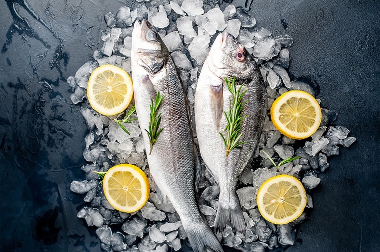 Selection of speciality seafood