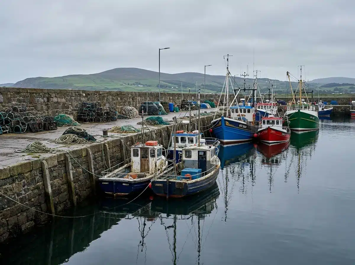Fishing boats at Kilkeel harbour, County Down